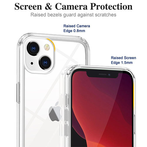 Estuche transparente para teléfono a prueba de golpes