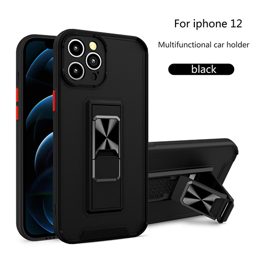 Estuche protector de teléfono de doble color con soporte